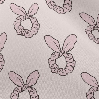 Pink Bunny Ears Hairband Chiffon