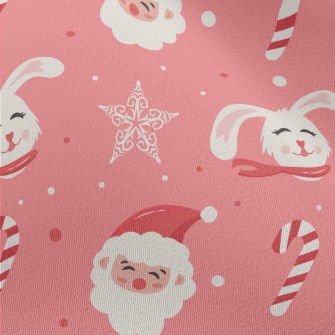 Cute Santa Claus With Candy Chiffon
