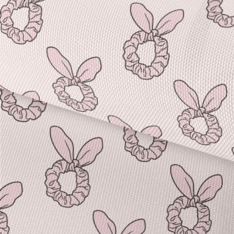 Pink Bunny Ears Hairband Waterproof Oxford