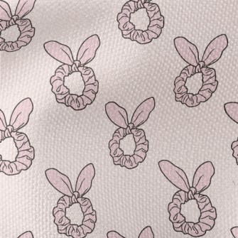 Pink Bunny Ears Hairband Waterproof Canvas