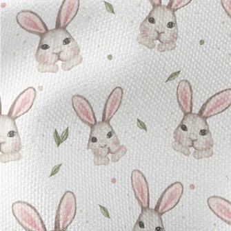 Watercolor Hand Drawn Rabbit Waterproof Canvas