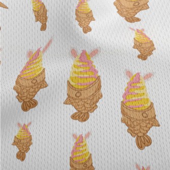 Taiyaki Ice Cream Athletic Mesh Flat Back