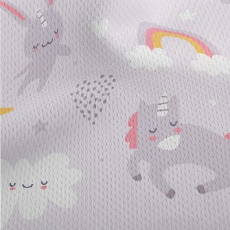 Cute Fairy Tale Creatures Athletic Mesh Flat Back