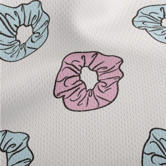 Cartoon Candy Color Hair Band Athletic Mesh Flat Back