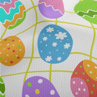 Bright Easter Eggs Athletic Mesh Flat Back
