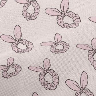 Pink Bunny Ears Hairband Performance Linen