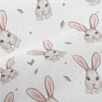 Watercolor Hand Drawn Rabbit Performance Linen