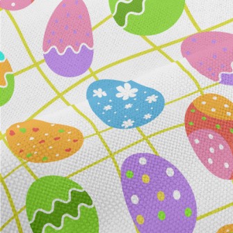 Bright Easter Eggs Performance Linen