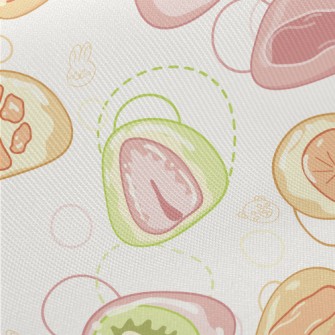 Cartoon Japanese Daifuku Twill