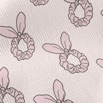 Pink Bunny Ears Hairband Standard Corduroy