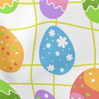 Bright Easter Eggs Stretch Ponte