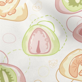 Cartoon Japanese Daifuku Micro Fleece