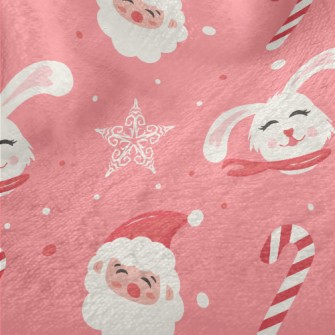 Cute Santa Claus With Candy Minky