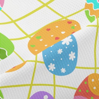 Bright Easter Eggs Piqué