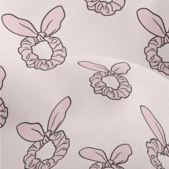 Pink Bunny Ears Hairband Lightweight Performance Linen