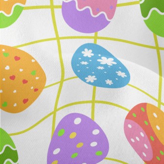Bright Easter Eggs Lightweight Performance Linen