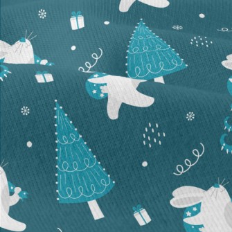 Winter Bunny Christmas Modern Jersey