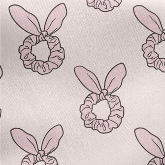 Pink Bunny Ears Hairband Jersey Backed Fleece