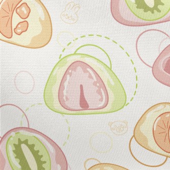 Cartoon Japanese Daifuku Pongee