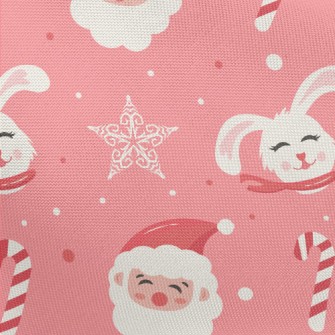 Cute Santa Claus With Candy Pongee
