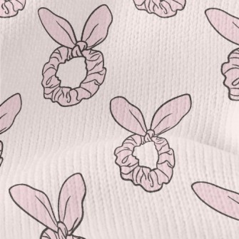Pink Bunny Ears Hairband Stretch Jersey