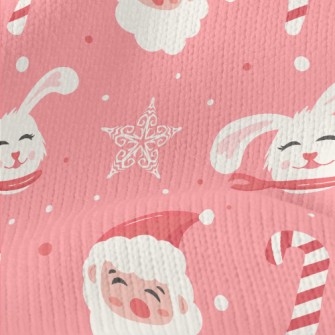 Cute Santa Claus With Candy Stretch Jersey