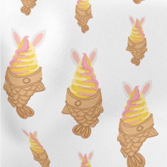 Taiyaki Ice Cream Lightweight Cotton Poplin