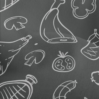 Restaurant Menu Barbecue Ingre Lightweight Performance Linen