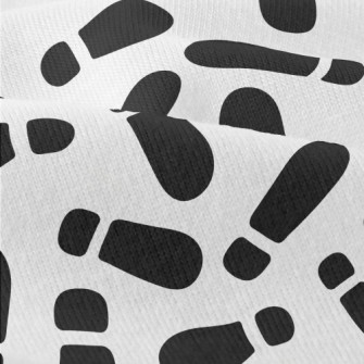 Black And White Shoe Footprint Modern Jersey