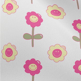1970 Style Flowers Chiffon