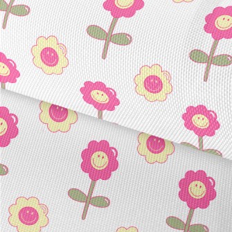 1970 Style Flowers Waterproof Oxford