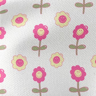 1970 Style Flowers Waterproof Canvas