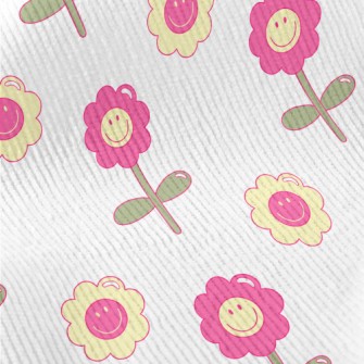 1970 Style Flowers Standard Corduroy
