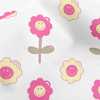 1970 Style Flowers Micro Fleece