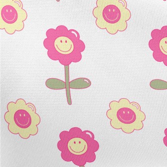 1970 Style Flowers Pongee
