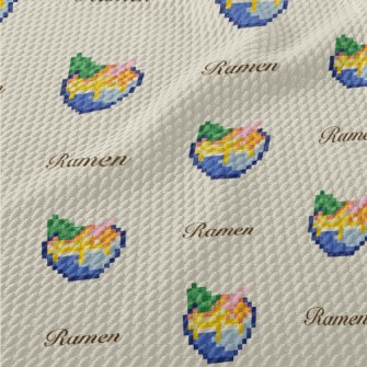 Pixel Ramen Birdseye Piqué