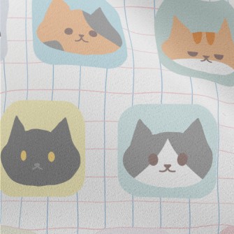 Cartoon Cat Cube Chiffon