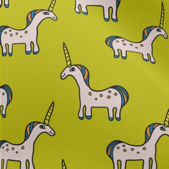 Hand Drawn Unicorn Doodle Chiffon