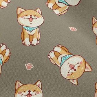 Cute Smiling Shiba Inu Chiffon