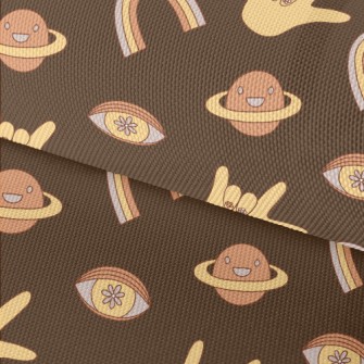 70s Psychedelic Pattern Waterproof Oxford