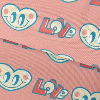 Happy Cartoon Love Heart Waterproof Oxford