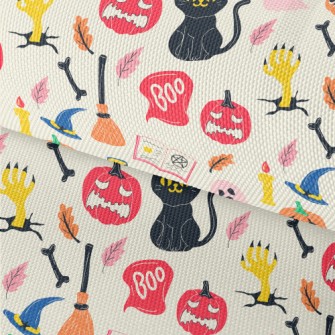 Hand Drawn Halloween Elements Waterproof Oxford