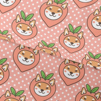 Peach Shiba Inu Waterproof Oxford