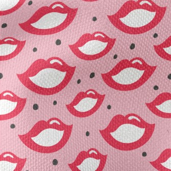 70s Retro Red Lips Waterproof Canvas