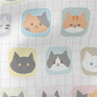 Cartoon Cat Cube Waterproof Canvas