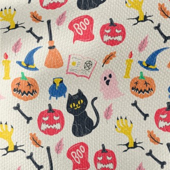 Hand Drawn Halloween Elements Waterproof Canvas