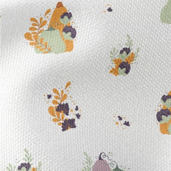 Pumpkin With Leaves Waterproof Canvas