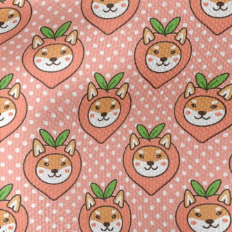 Peach Shiba Inu Waterproof Canvas