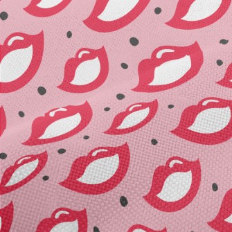 70s Retro Red Lips Performance Linen