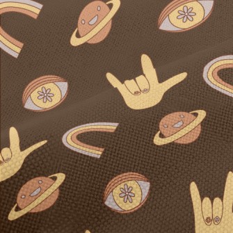 70s Psychedelic Pattern Performance Linen